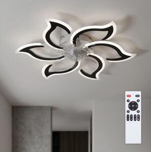 Brilagi - LED Stmívatelný stropní ventilátor LED/34W/230V pr. 83 cm černá + DO