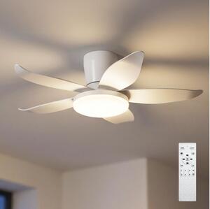 Brilagi - LED Stmívatelný stropní ventilátor LED/32W/230V pr. 95 cm bílá + DO