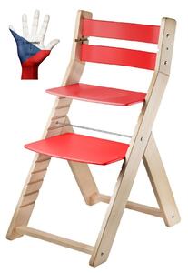 Rostoucí židle pro prvňáčka SANDY Barva: lak/červená