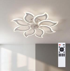 Brilagi - LED Stmívatelný stropní ventilátor LED/44W/230V pr. 90 cm bílá + DO