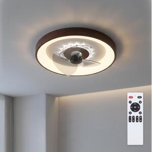 Brilagi - LED Stmívatelný stropní ventilátor LED/34W/230V pr. 46 cm hnědá + DO