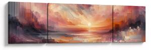 Obraz - Malované červánky (170x50 cm)