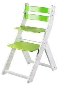 WOOD PARTNER Rostoucí židle SANDY bílá Barva: bílá/zelená