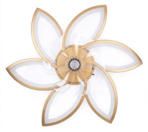 Brilagi - LED Stmívatelný stropní ventilátor LED/34W/230V pr. 78 cm zlatá + DO