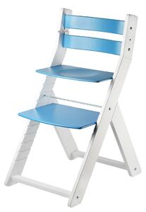 WOOD PARTNER Rostoucí židle SANDY bílá Barva: bílá/modrá