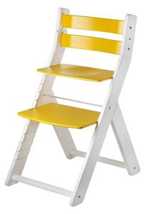 WOOD PARTNER Rostoucí židle SANDY bílá Barva: bílá/oranžová