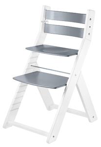 WOOD PARTNER Rostoucí židle SANDY bílá Barva: bílá/šedá