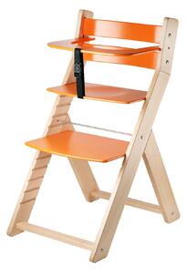 WOOD PARTNER Rostoucí židle LUCA Barva: natur lak/oranžová