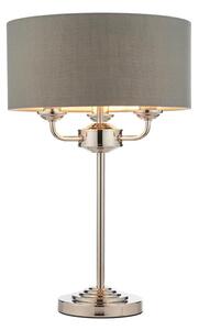 Endon 99149 - Stolní lampa HIGHCLERE 3xE14/18W/230V šedá/lesklý chrom