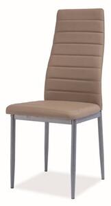 Jídelní židle SIGH-261 tmavě béžová/šedá