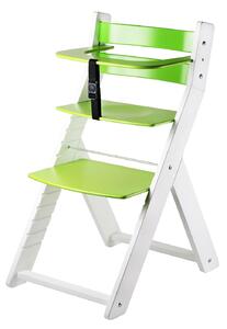WOOD PARTNER ergonomická rostoucí židle LUCA BÍLÁ Barva: bílá/oranžová
