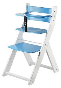 WOOD PARTNER ergonomická rostoucí židle LUCA BÍLÁ Barva: bílá/modrá