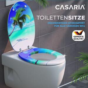 Casaria WC sedátko s automatickým spouštěním plážový motiv 108588