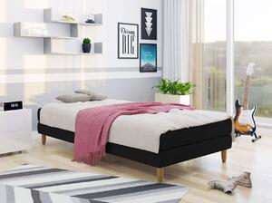 Jednolůžková čalouněná postel 120x200 PELLO 1 - černá