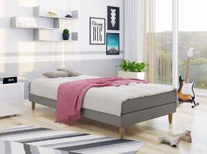 Jednolůžková čalouněná postel 90x200 PELLO 1 - šedá
