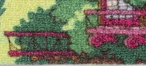 Breno Metrážový koberec CANDY TOWN 27, šíře role 400 cm, Růžová, Vícebarevné