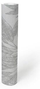 A.S. Création | Vliesová tapeta na zeď Attractive 37836-2 | 0,53 x 10,05 m | bílá, metalická