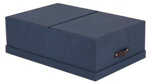 Sada 3 modrých úložných krabic Bigso Box of Sweden Inge