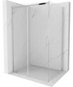 Mexen Omega rozsouvací sprchový kout 100 x 80 cm, Průhledné, Chromovaná - 825-100-080-01-00