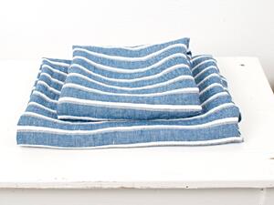 Snový svět Oceán modrý - lněný ručník - sarong Rozměr: 50 x 75 cm