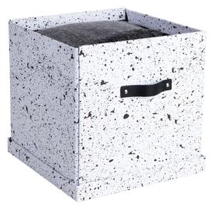 Černo-bílá úložná krabice Bigso Box of Sweden Logan