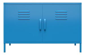 Modrá kovová skříňka Novogratz Cache, 100 x 64 cm