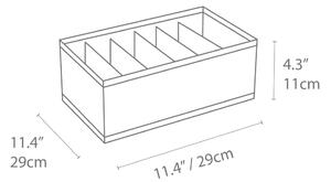 Béžový organizér do zásuvky s přihrádkami Bigso Box of Sweden Drawer, 16,5 x 11 cm