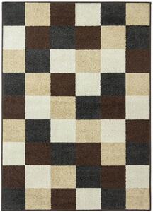 Breno Kusový koberec LOTTO 923/FM7X, Hnědá, Vícebarevné, 100 x 150 cm