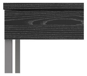 Černý pracovní stůl Tvilum Function Plus, 126 x 52 cm