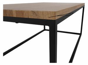 Konferenční stolek, světlý dub/černá, BORMO