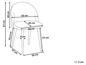 Set 2ks. jídelních židlí Visla (šedá). 1009935