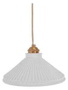Bílé závěsné svítidlo SULION Elena, výška 150 cm
