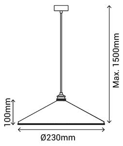 Bílé závěsné svítidlo SULION Elena, výška 150 cm