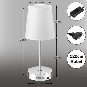 FurniGO Stolní lampa Lumiere 32x13x13cm - bílá