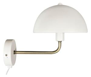 Nástěnná lampa v bílo-zlaté barvě Leitmotiv Bonnet, výška 25 cm