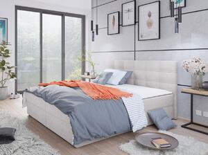 Hotelová postel s úložným prostorem 180x200 BALJA 2 - světlá šedá + topper ZDARMA