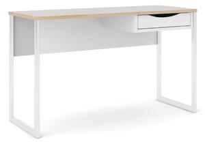 Bílý pracovní stůl Tvilum Function Plus, 130 x 48 cm