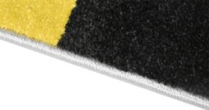 Breno Kusový koberec ALORA A1027 Yellow, Šedá, Vícebarevné, 80 x 150 cm