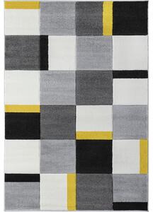 Breno Kusový koberec ALORA A1027 Yellow, Šedá, Vícebarevné, 160 x 230 cm