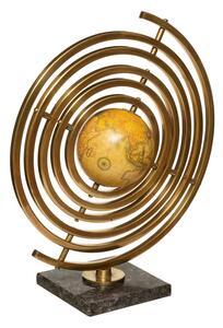 Dekorativní globus Sandy, kovová oběžnice, výška 37 cm