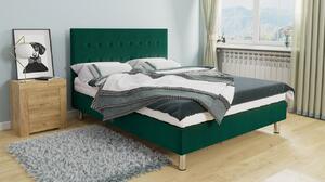 Kontinentální manželská postel 140x200 NECHLIN 1 - zelená