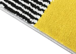 Breno Kusový koberec ALORA A1039 Yellow, Šedá, Vícebarevné, 200 x 290 cm