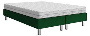 Čalouněná manželská postel 160x200 NECHLIN 2 - zelená