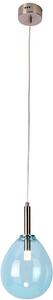 Candellux Lukka závěsné svítidlo 1x6 W modrá 50133210