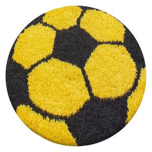 Breno Kusový koberec FUN kruh 6001 Yellow, Žlutá, Vícebarevné, 100 x 100 cm