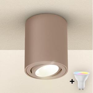 Brilagi - LED RGBW Stmív. bodové svítidlo MIA 1xGU10/4,8W/230V 100x80 mm béžová