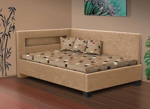 Čalouněná postel Mia Robin 120matrace 15 cm, Barva postele: béžová, Úložný prostor: bez úložného prostoru