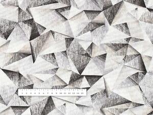 Biante Dekorační obdélníkový ubrus Porto PRT-008 Šedo-béžové krystaly 50x100 cm