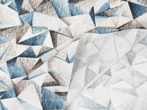 Biante Dekorační obdélníkový ubrus Porto PRT-007 Modro-hnědé krystaly 100x140 cm