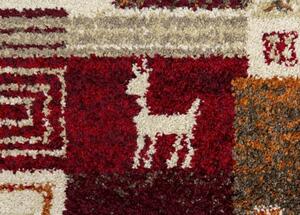 Breno Kusový koberec SHERPA 5504/DW6P, Červená, Vícebarevné, 120 x 170 cm